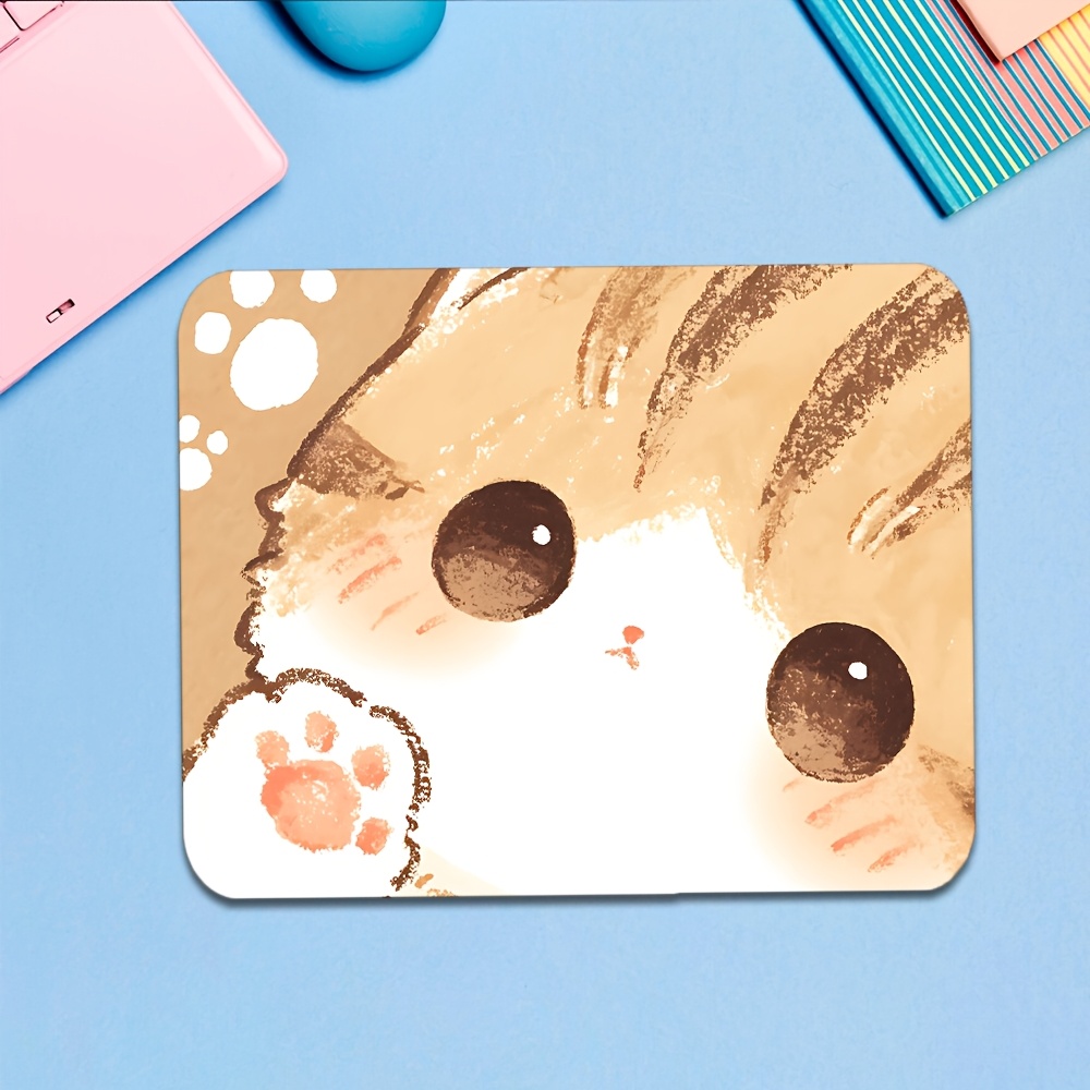Gaming Accessories Aliexpress - AliExpress 漫画猫マウスパッドゴム製滑り止めゲーミングマット HD プリント小型デスクパッド美的装飾 PC 周辺アクセサリー