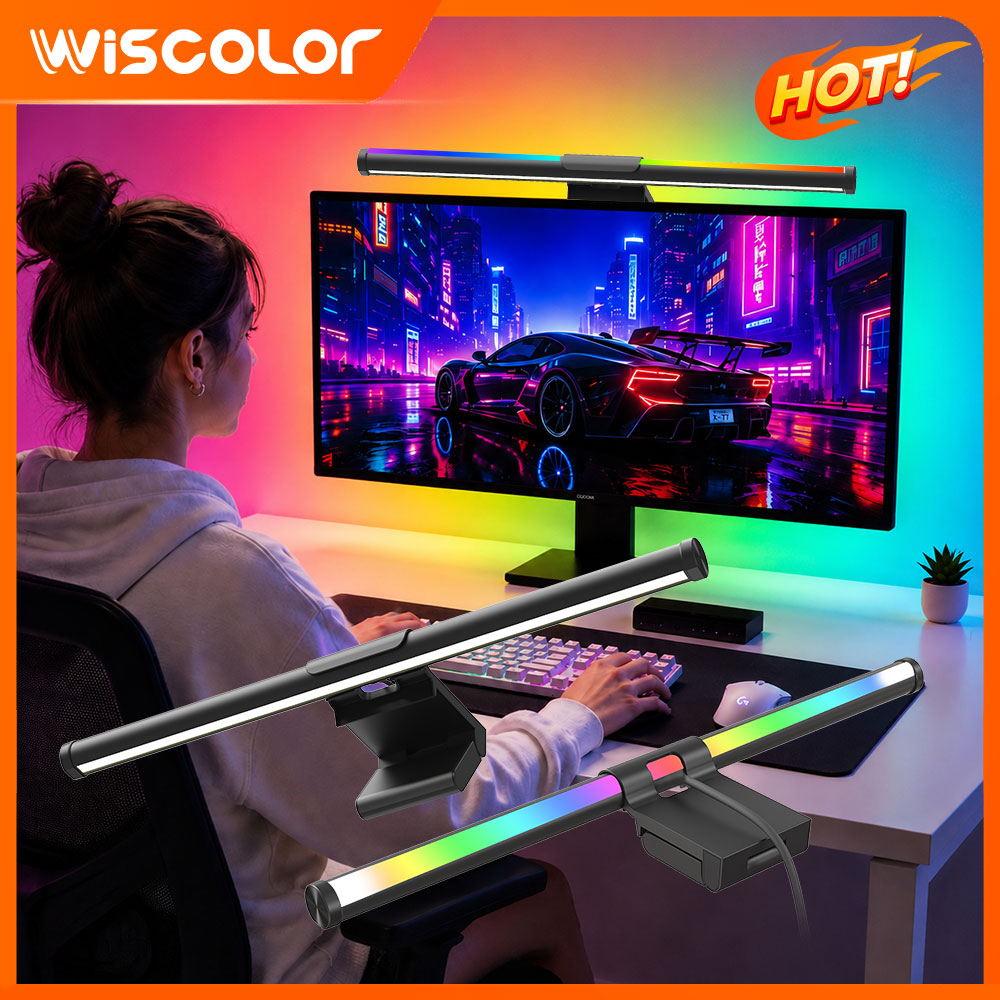 Gaming Accessories Monitor - Wi-Fiライトバー モニターライトバー ランプ スクリーンセットアップ RGB アプリ