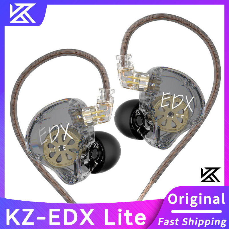 Gaming Accessories Monitor - オリジナル KZ EDX Lite HIFI 低音イヤホンステレオ音楽イヤホン耳