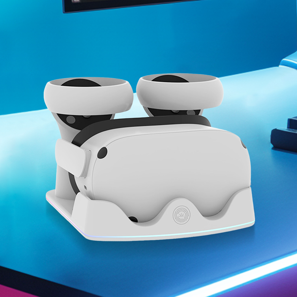 メタクエスト3S VR充電ステーション用充電ドック RGBラ - Headset Stand Rgb のレビューと価格
