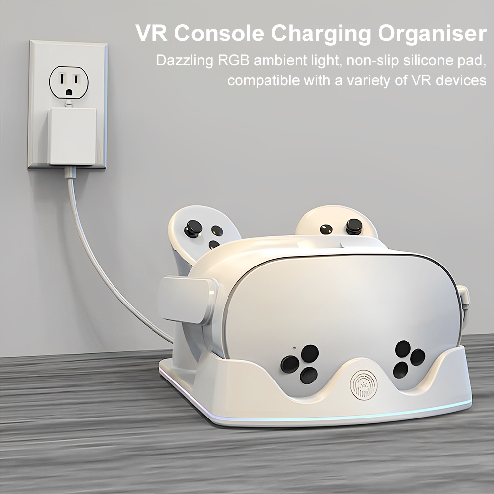 メタクエスト3S VR充電ステーション用充電ドック RGBラ - Headset Stand Rgb のレビューと価格